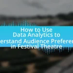 How to Use Data Analytics to Understand Audience Preferences in Festival Theatre