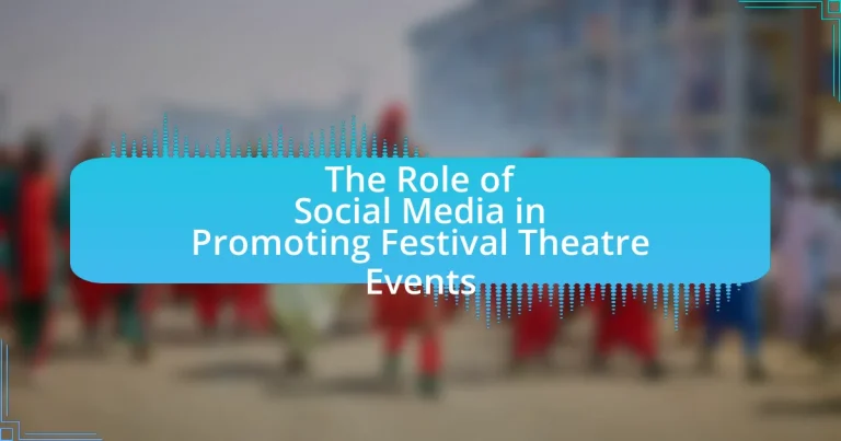 The Role of Social Media in Promoting Festival Theatre Events